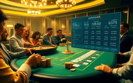 Experience the excitement of pahala4d with an engaging casino scene featuring poker chips and cards.