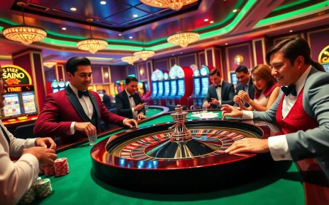 Experience the excitement of gaming at https://bl555.family/ with vibrant casino players and roulette.