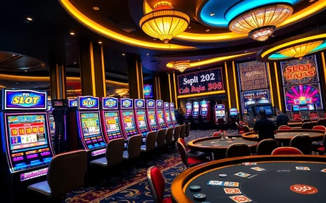 Experience thrilling gameplay at slot api raja 88 with vibrant slot machines and casino ambiance.