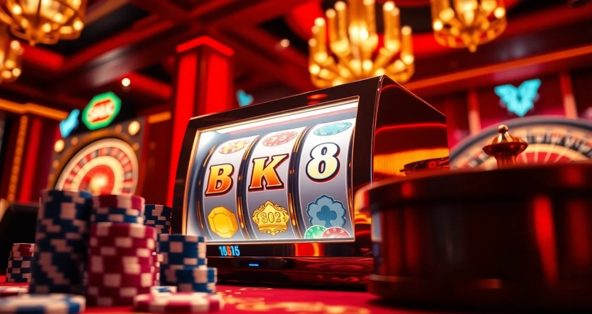 Spin the reels on bk8 สล็อต, an exhilarating gaming experience filled with excitement.
